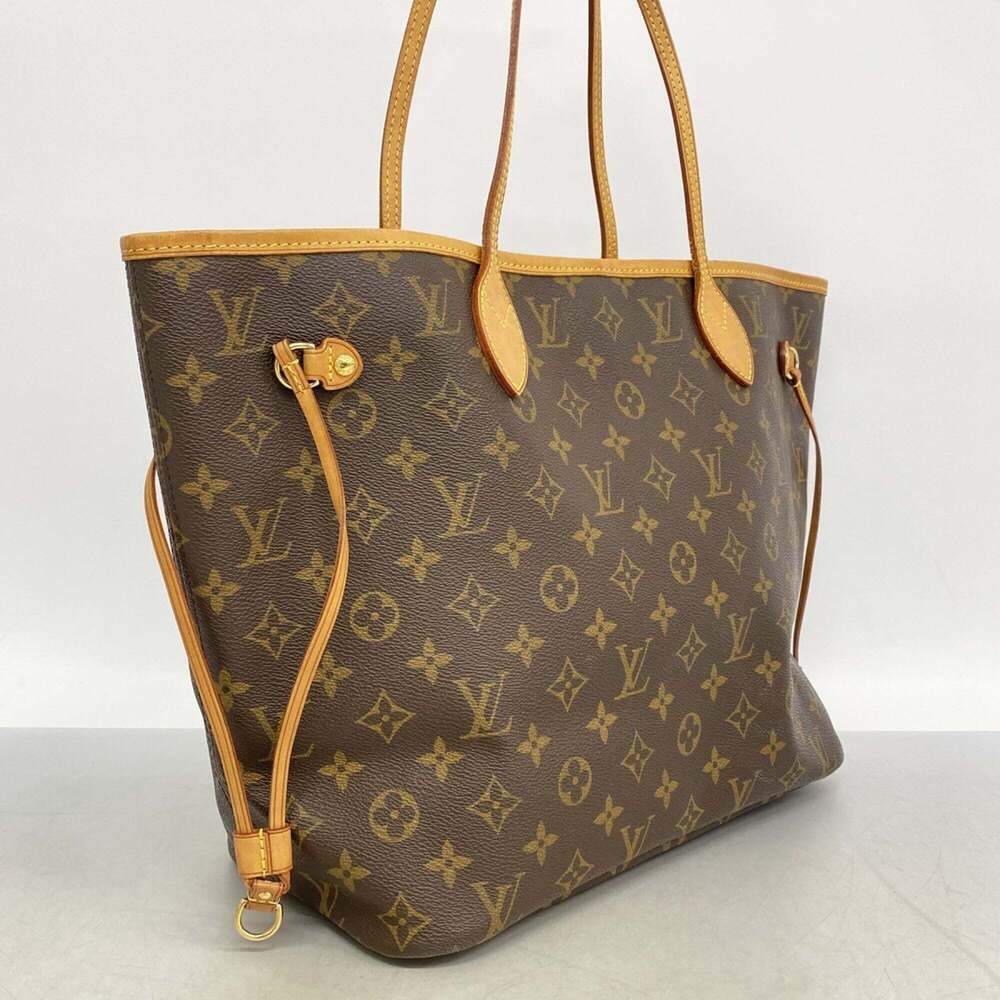 LOUIS VUITTON Brown Monogram Neverfull MM Tote Bag - Picture 2 of 12